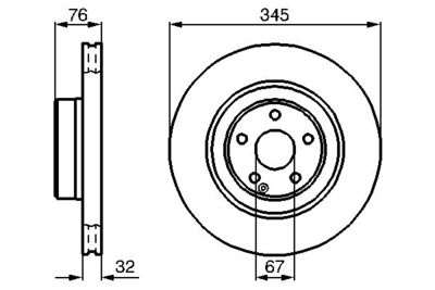 Brake Disc BOSCH 0 986 478 964