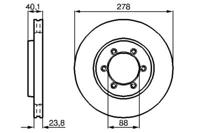 Brake Disc BOSCH 0 986 478 967