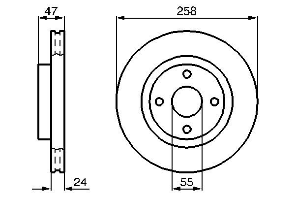BOSCH 0 986 478 989 Brake Disc