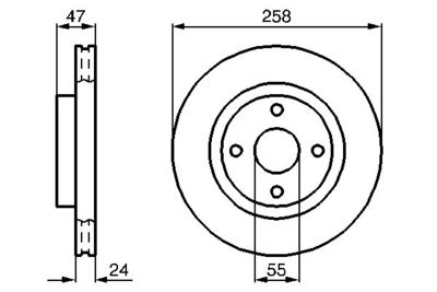 Brake Disc BOSCH 0 986 478 989