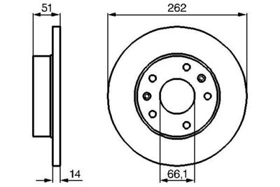 Brake Disc BOSCH 0 986 478 991