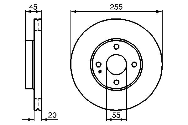 BOSCH 0 986 478 996 Brake Disc