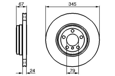 Brake Disc BOSCH 0 986 479 005