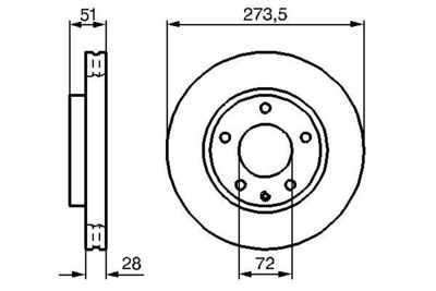 Brake Disc BOSCH 0 986 479 016