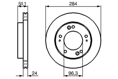 Brake Disc BOSCH 0 986 479 020