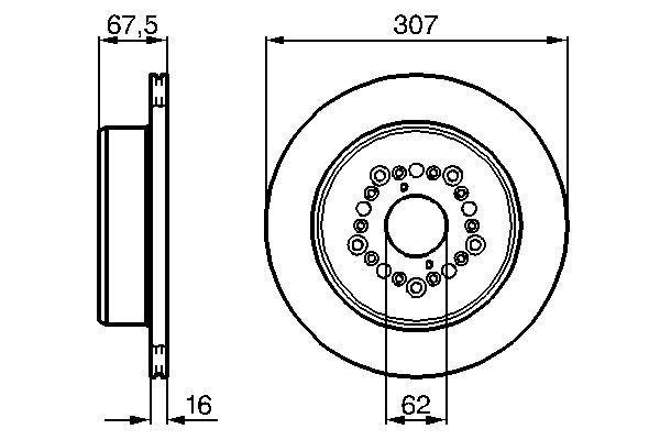 BOSCH 0 986 479 023 Brake Disc