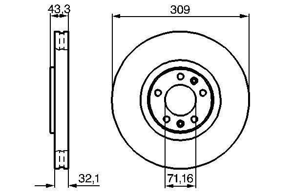 BOSCH 0 986 479 027 Brake Disc
