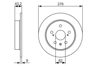 Brake Disc BOSCH 0 986 479 047
