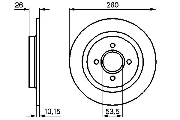 BOSCH 0 986 479 049 Brake Disc