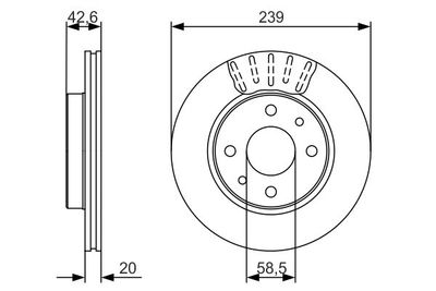 Brake Disc BOSCH 0 986 479 082