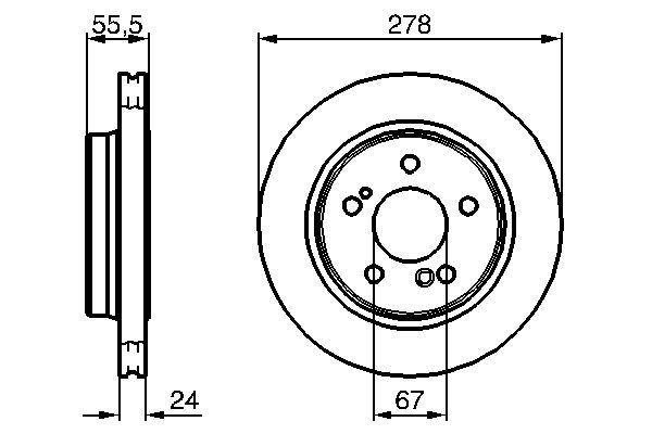 BOSCH 0 986 479 133 Brake Disc