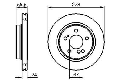 Brake Disc BOSCH 0 986 479 133
