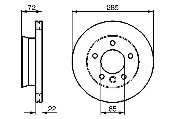 BOSCH 0 986 479 212 Brake Disc