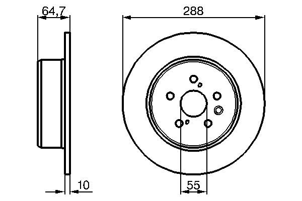 BOSCH 0 986 479 243 Brake Disc