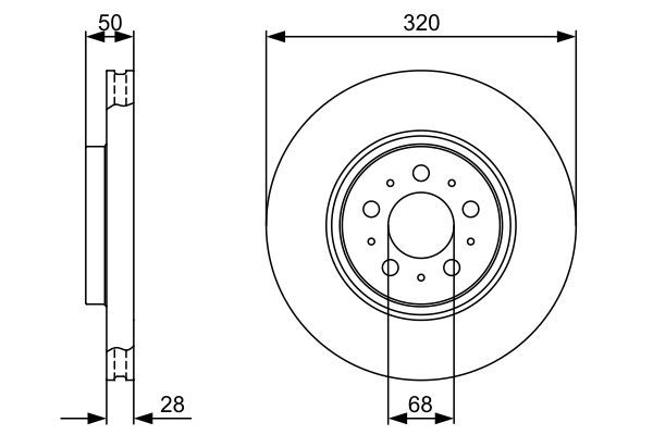 BOSCH 0 986 479 321 Brake Disc