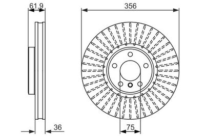 Brake Disc BOSCH 0 986 479 349