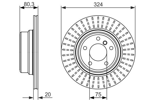 BOSCH 0 986 479 350 Brake Disc