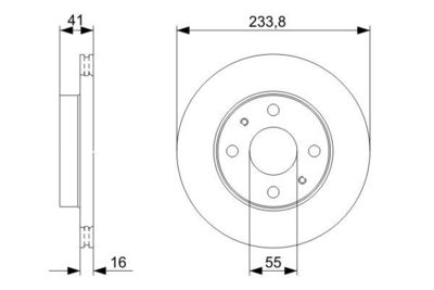 Brake Disc BOSCH 0 986 479 352