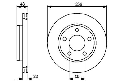 Brake Disc BOSCH 0 986 479 463