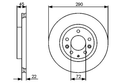 Brake Disc BOSCH 0 986 479 474