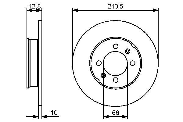 BOSCH 0 986 479 478 Brake Disc
