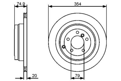 Brake Disc BOSCH 0 986 479 479
