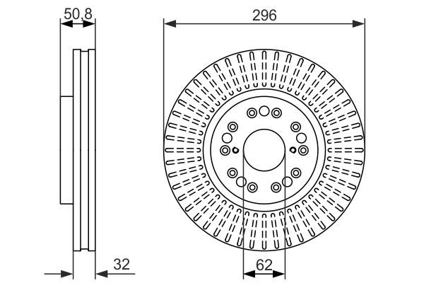 BOSCH 0 986 479 485 Brake Disc