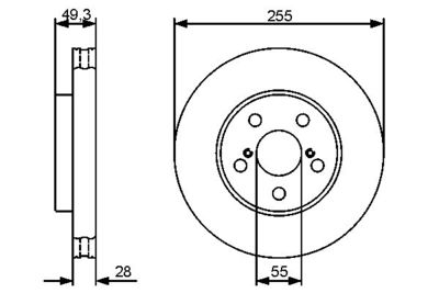 Brake Disc BOSCH 0 986 479 490