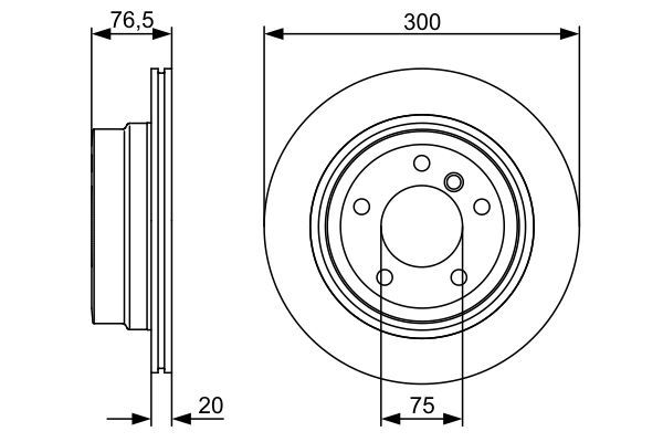 BOSCH 0 986 479 496 Brake Disc