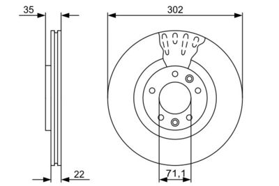 Brake Disc BOSCH 0 986 479 500