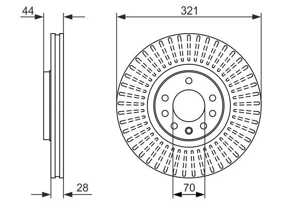 BOSCH 0 986 479 571 Brake Disc