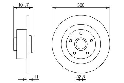 Brake Disc BOSCH 0 986 479 573