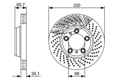 Brake Disc BOSCH 0 986 479 580