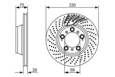 Brake Disc BOSCH 0 986 479 581
