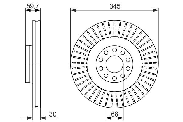 BOSCH 0 986 479 589 Brake Disc
