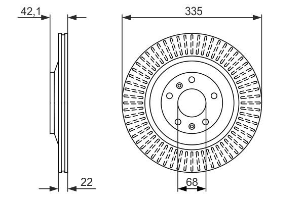 BOSCH 0 986 479 591 Brake Disc
