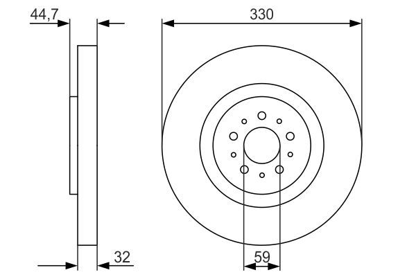 BOSCH 0 986 479 593 Brake Disc