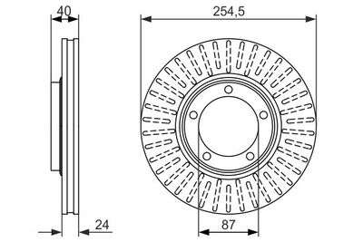 Brake Disc BOSCH 0 986 479 596