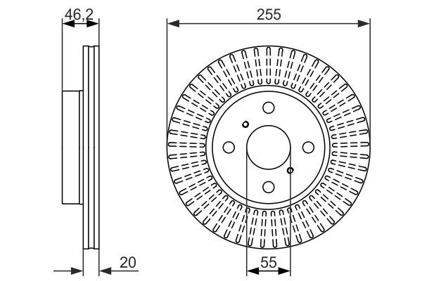 BOSCH 0 986 479 616 Brake Disc