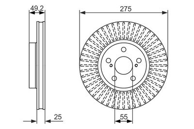 Brake Disc BOSCH 0 986 479 619
