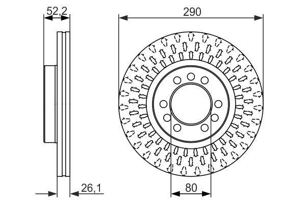 BOSCH 0 986 479 626 Brake Disc