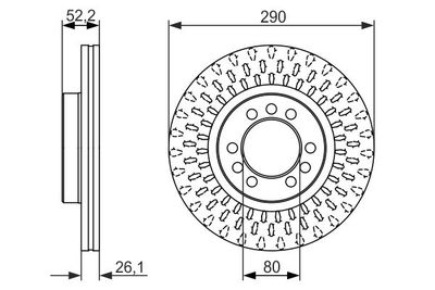Brake Disc BOSCH 0 986 479 626