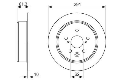 Brake Disc BOSCH 0 986 479 657