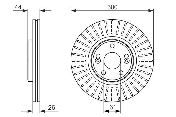 BOSCH 0 986 479 668 Brake Disc