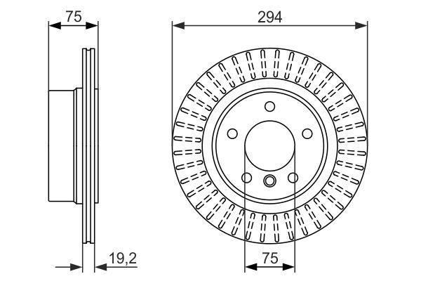 BOSCH 0 986 479 670 Brake Disc