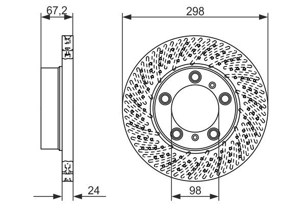 BOSCH 0 986 479 674 Brake Disc