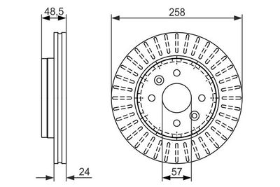 Brake Disc BOSCH 0 986 479 676
