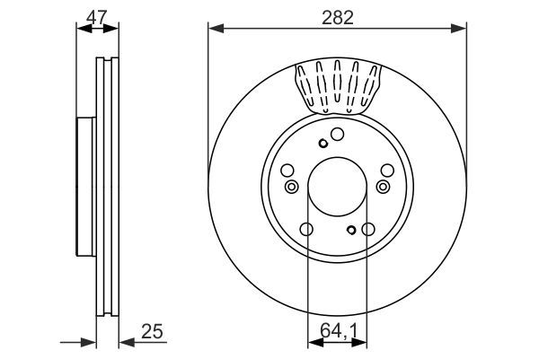 BOSCH 0 986 479 686 Brake Disc