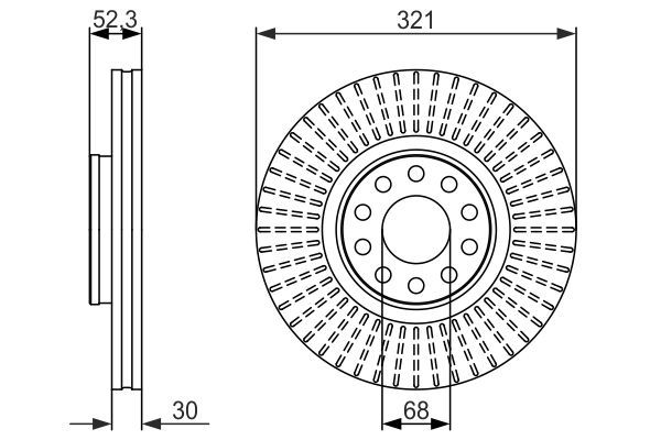 BOSCH 0 986 479 690 Brake Disc