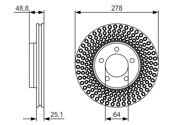 BOSCH 0 986 479 699 Brake Disc